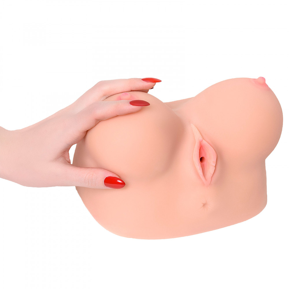 Мастурбаторы с вибрацией - Мастурбатор в форме груди Kokos Juliana Breast с вибрацией 11