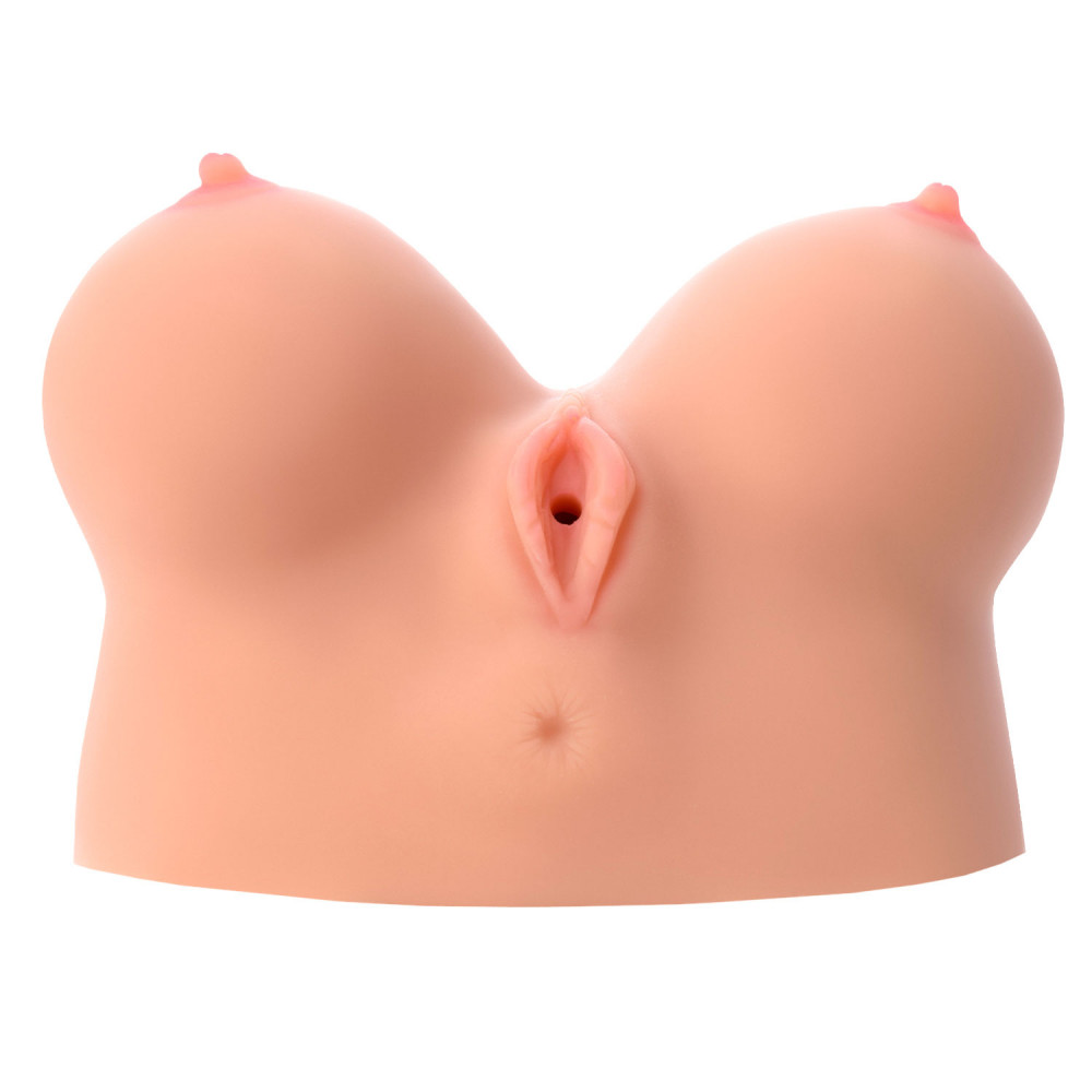 Мастурбаторы с вибрацией - Мастурбатор в форме груди Kokos Juliana Breast с вибрацией 14