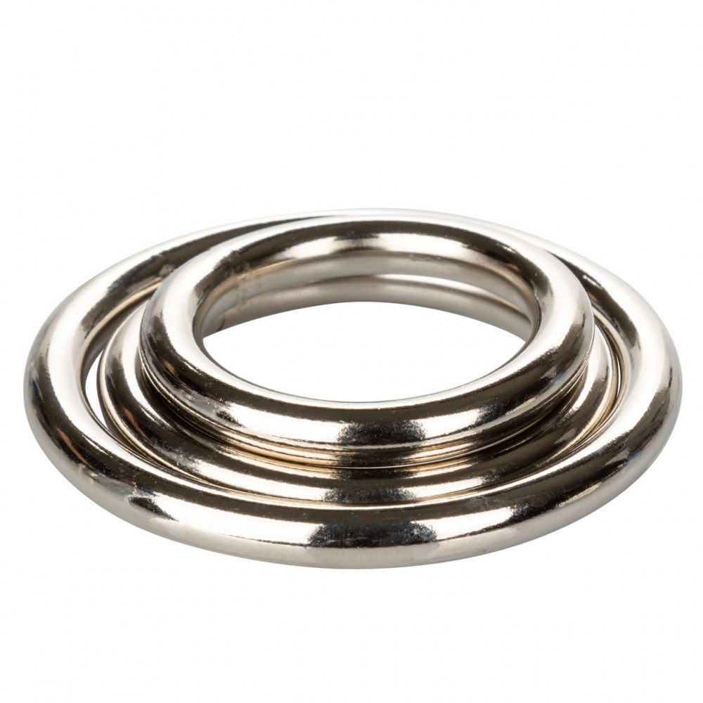 Эрекционное кольцо - Наборо эрекционных колец Silver Ring - 3 Piece Set 3
