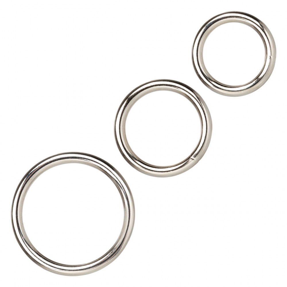 Эрекционное кольцо - Наборо эрекционных колец Silver Ring - 3 Piece Set 2