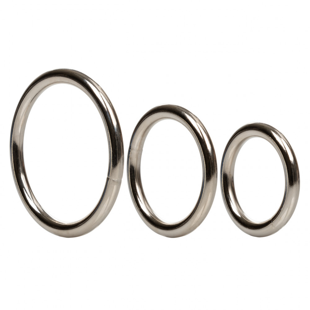 Эрекционное кольцо - Наборо эрекционных колец Silver Ring - 3 Piece Set 1