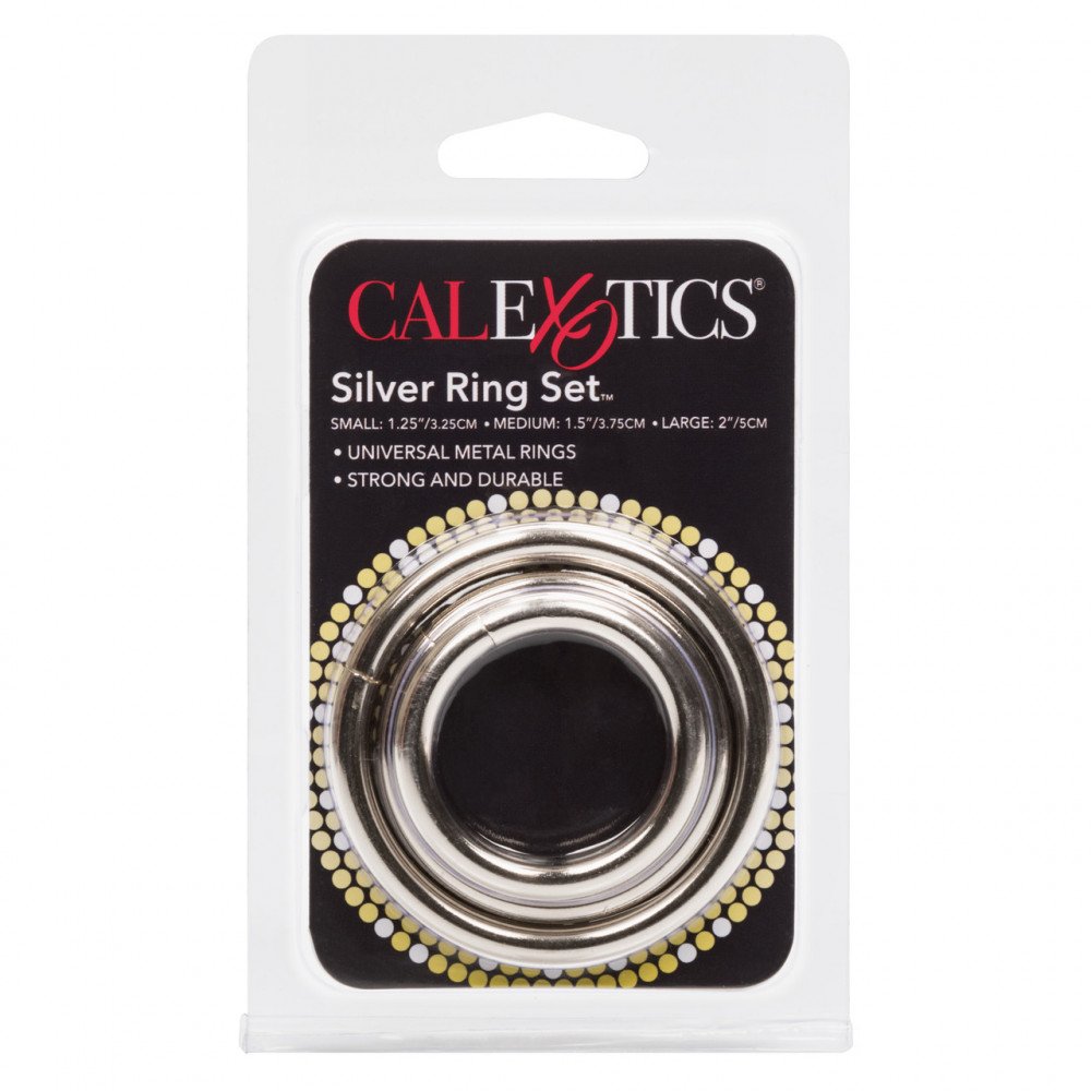 Эрекционное кольцо - Наборо эрекционных колец Silver Ring - 3 Piece Set 9