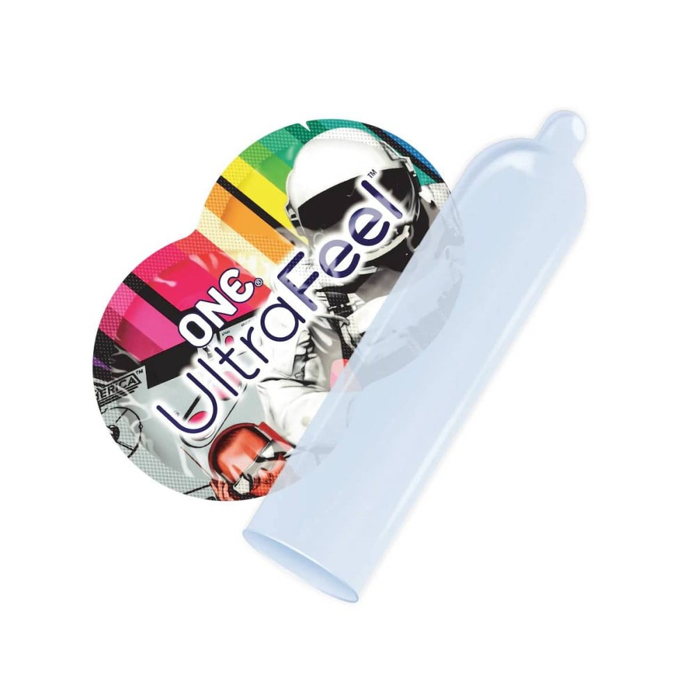 Презервативы - Набор латексных ультратонких презервативов One ULTRA Feel (цена за 5 шт.) 1