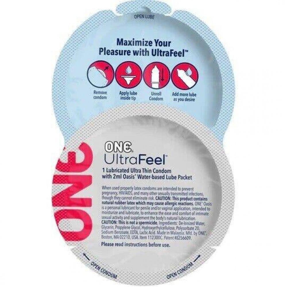 Презервативы - Набор латексных ультратонких презервативов One ULTRA Feel (цена за 5 шт.)