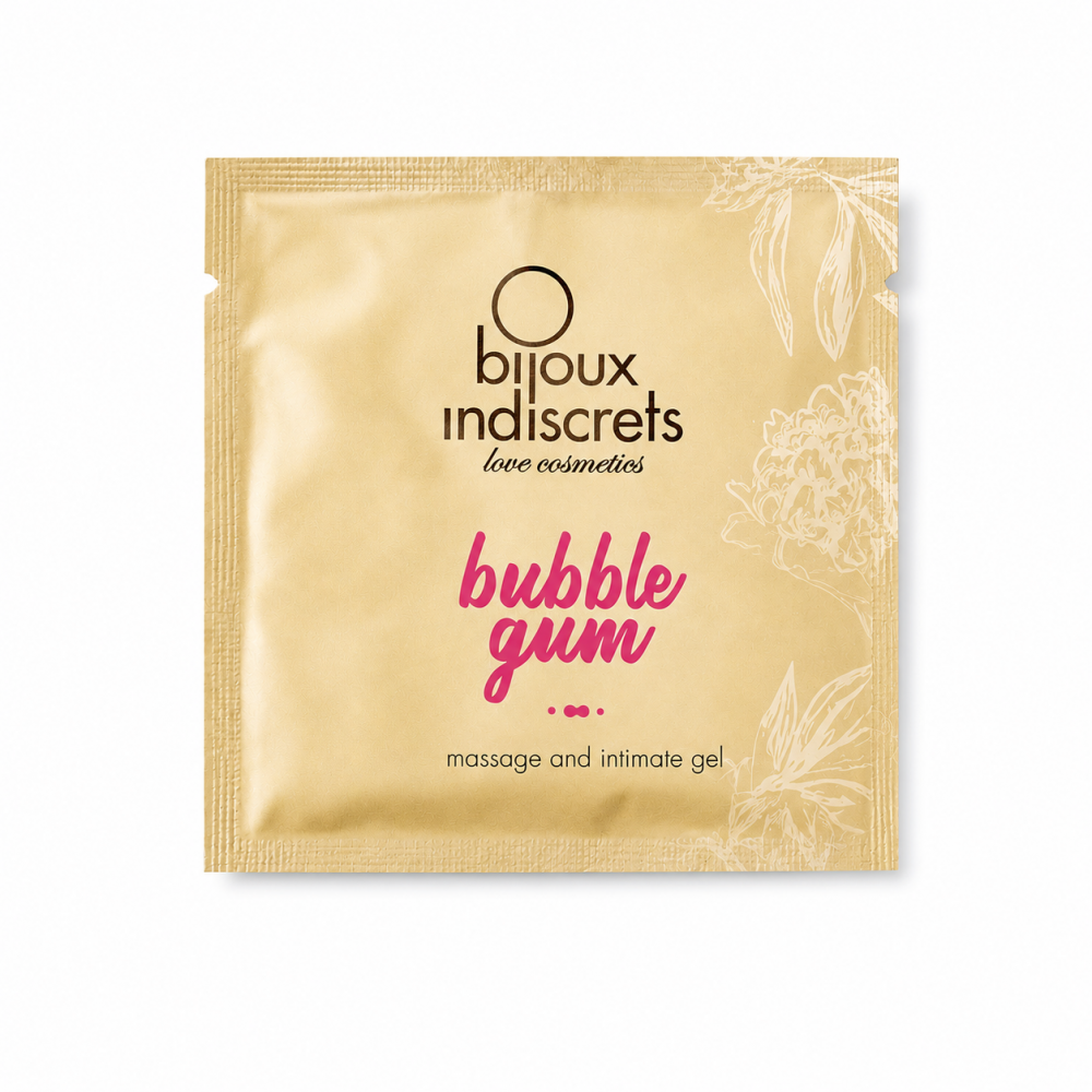  - Пробник масло та мастило 2 в 1 з ароматом Bubble gum Bijoux Indiscrets, 3 мл
