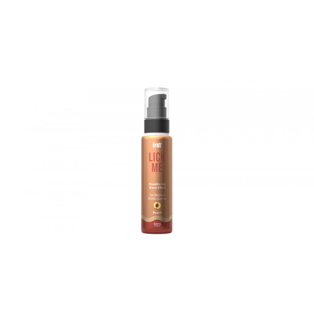  - Съедобный гель со вкусом персика Intt Lick Me Peach и согревающим эффектом, 50 мл 3