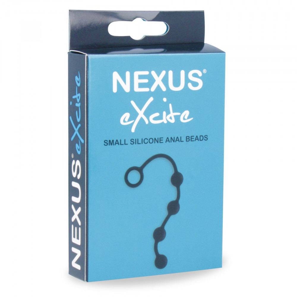 Анальные бусы и цепочки - Анальные шарики Nexus Excite Small Anal Beads, силикон, макс. диаметр 2см 1