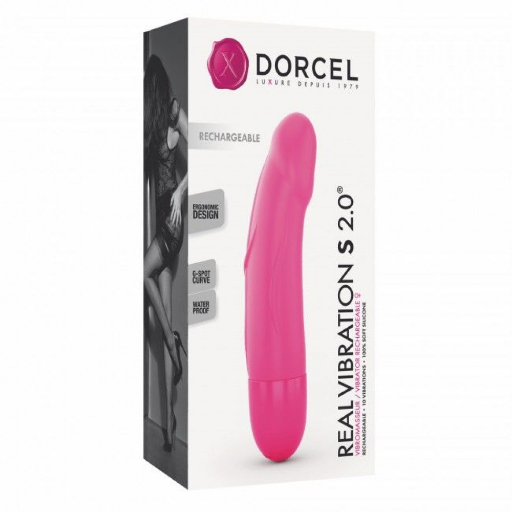 Вибратор - Вибратор Dorcel Real Vibration S Magenta 2.0, диам 3,7см, перезаряжаемый, для точки G 2