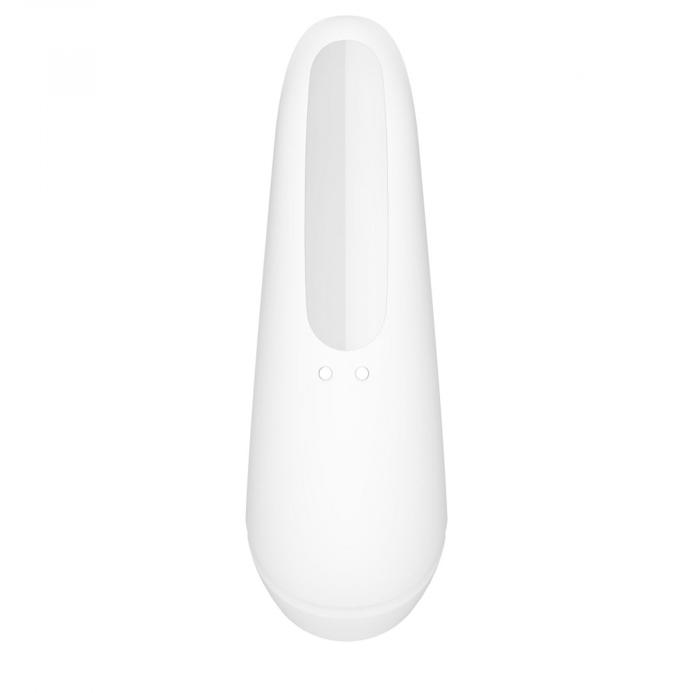 Вибраторы вакуумные - Вакуумный клиторальный стимулятор Satisfyer Curvy 1+ White с управлением через интернет 5