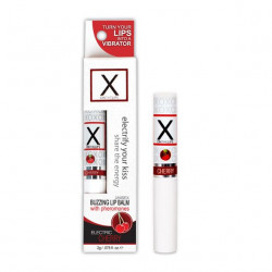 Стимулирующий бальзам для губ унисекс Sensuva - X on the Lips Cherry с феромонами, вишня