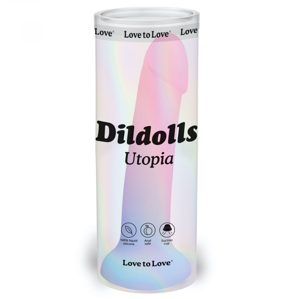 Дилдо - Дилдо с цветным градиентом Love To Love DILDOLLS - UTOPIA ультрамягкий 2