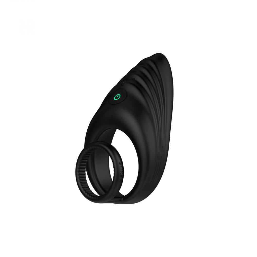Эрекционные кольца с вибрацией - Эрекционное виброкольцо Nexus Enhance Vibrating Cock and Ball Ring, двойное 5
