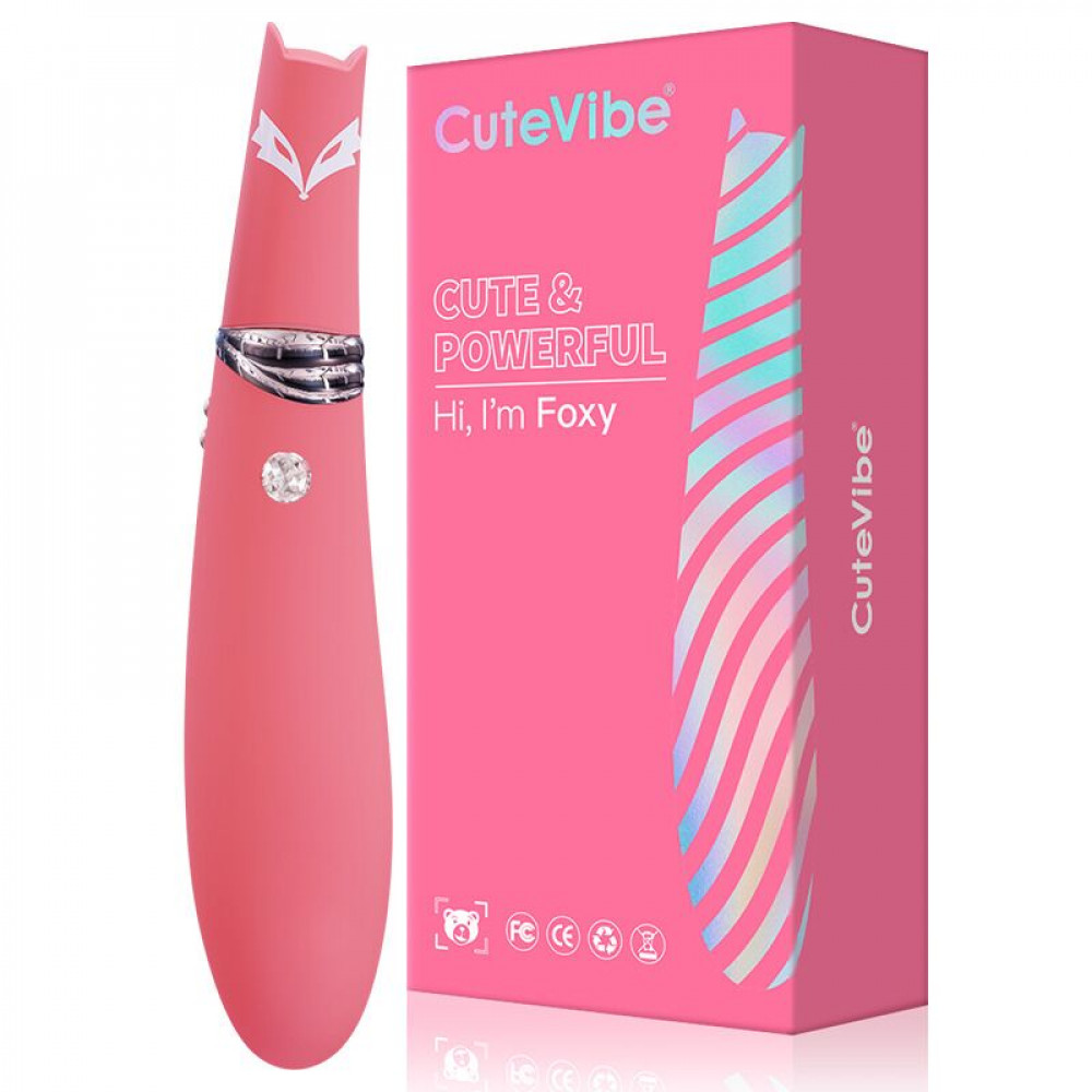 Вакуумный вибратор - Вакуумный стимулятор с вибрацией CuteVibe Foxy Sakura 4