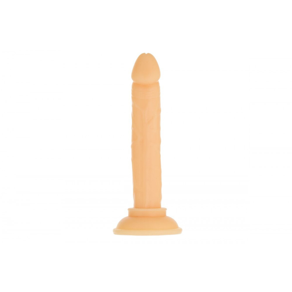 Фаллоимитаторы на присоске, двойные - Фаллоимитатор ADDICTION Tino 5.25″ Silicone Dildo, присоска, диаметр 1,9 см, вибропуля в подарок 4