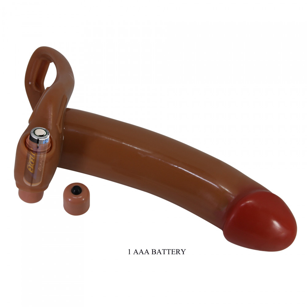 Різне - Страпон чоловічий з вібрацією Harness Briefs BRADDEN 6.7