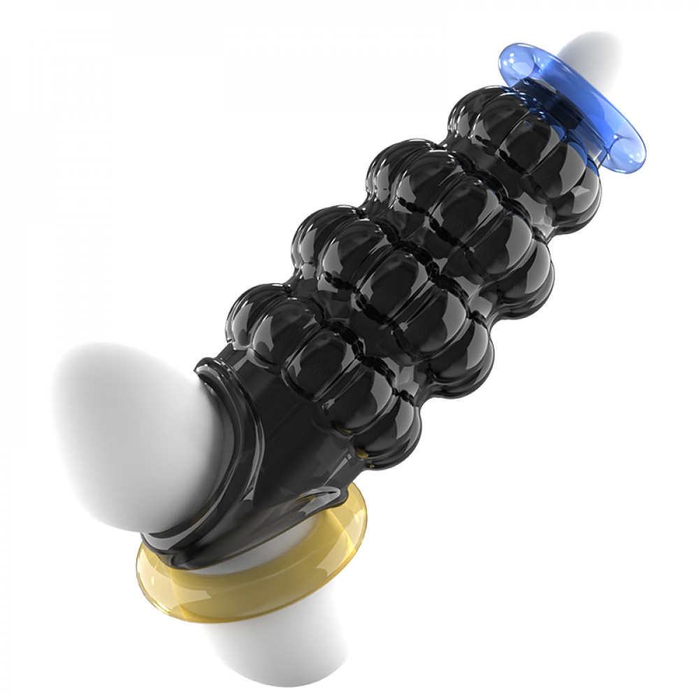 - Стимулююча насадка Meleon - Dominate Beads Locking Sleeve, PS-16 11
