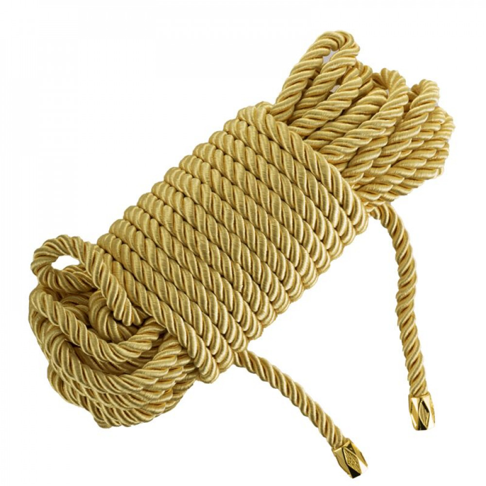 Наручники, веревки, бондажы, поножи - Веревка для шибари LOCKINK SEVANDA Shibari Pratice Rope Golden, 8 метров