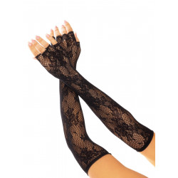 Митенки Leg Avenue Lace Opera Length Fingerless Gloves Black