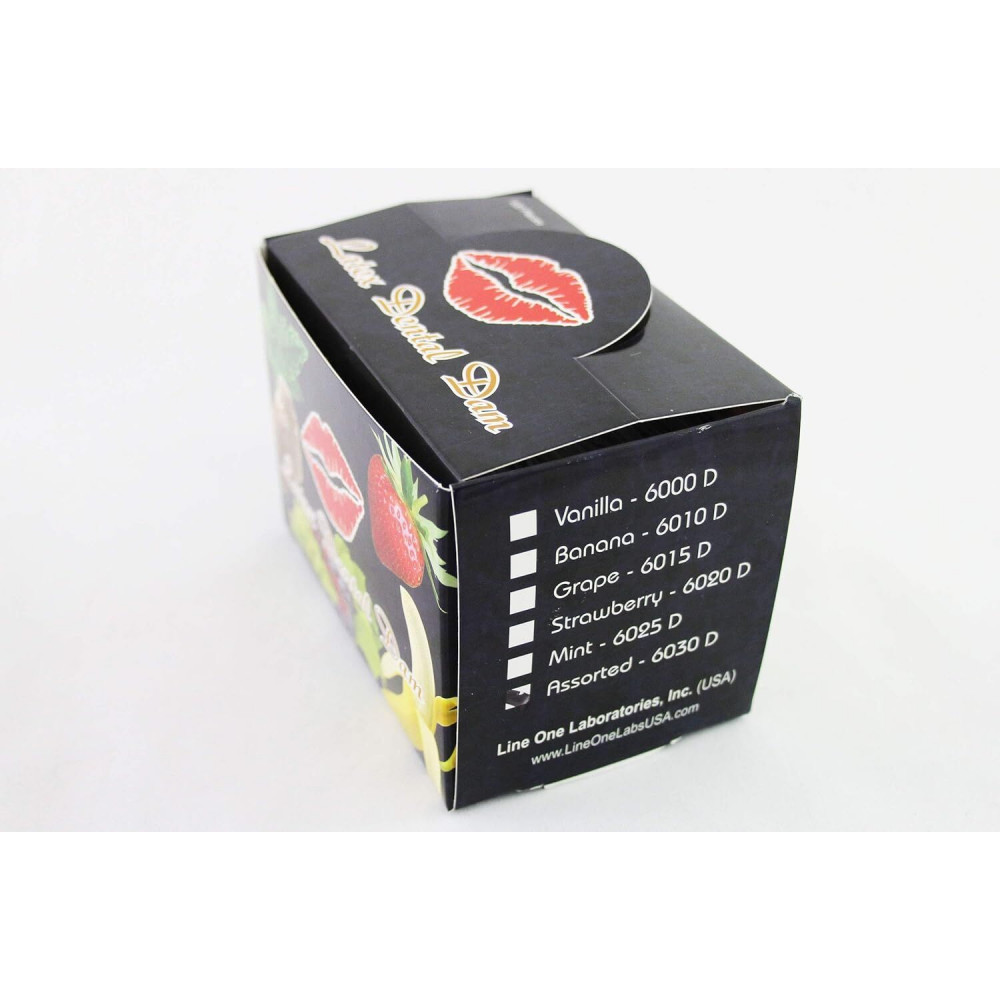 Презервативы - Набор латексных салфеток Latex Dental Dams Assorted 100 шт 4