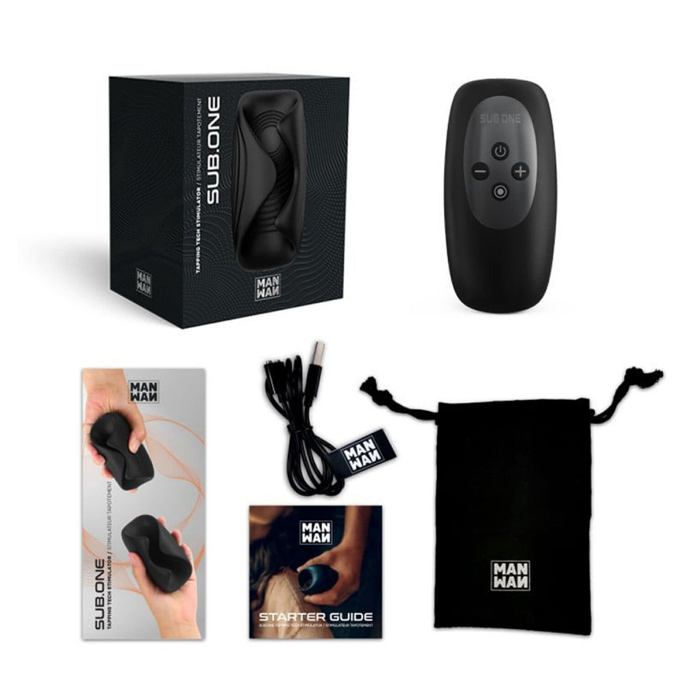 Мастурбаторы с вибрацией - Мастурбатор с вибрацией Manwan SUB.ONE Infinite Black 5
