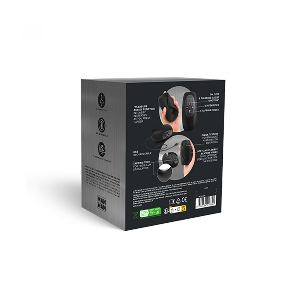 Мастурбаторы с вибрацией - Мастурбатор с вибрацией Manwan SUB.ONE Infinite Black 7