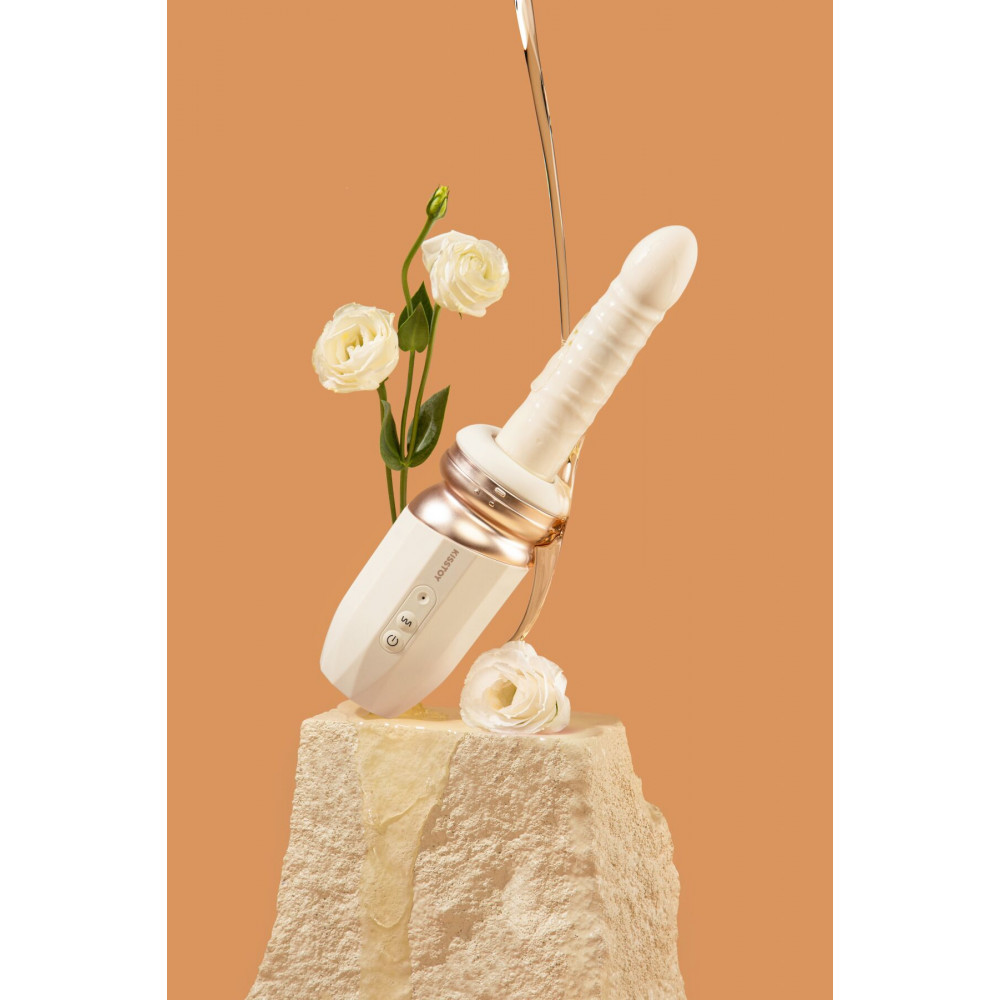 Классический вибратор - Мини секс-машина KISSTOY Tutu II на присоске, пульсация, имитация фрикций, подогрев, съемная насадка 4