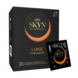 Безлатексные премиум-презервативы SKYN Large 36 шт, увеличенный размер