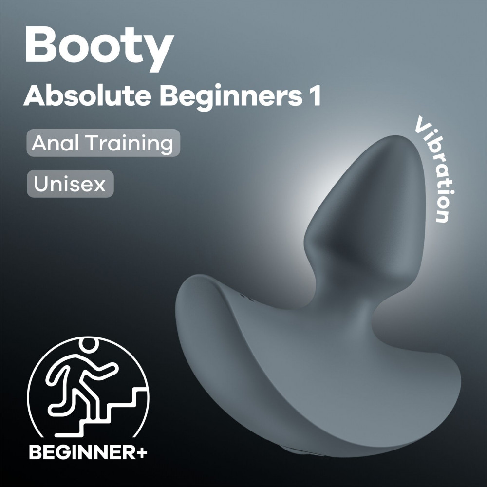 Анальные игрушки с вибрацией - Анальная вибропробка Satisfyer Booty Absolute Beginners 1, для начинающих 5