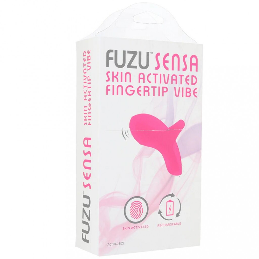 Різне - Вібратор на палець FUZU Sensa Skin Activated Fingertip Vibe – Pink, сенсорне керування, 8 режимів 5