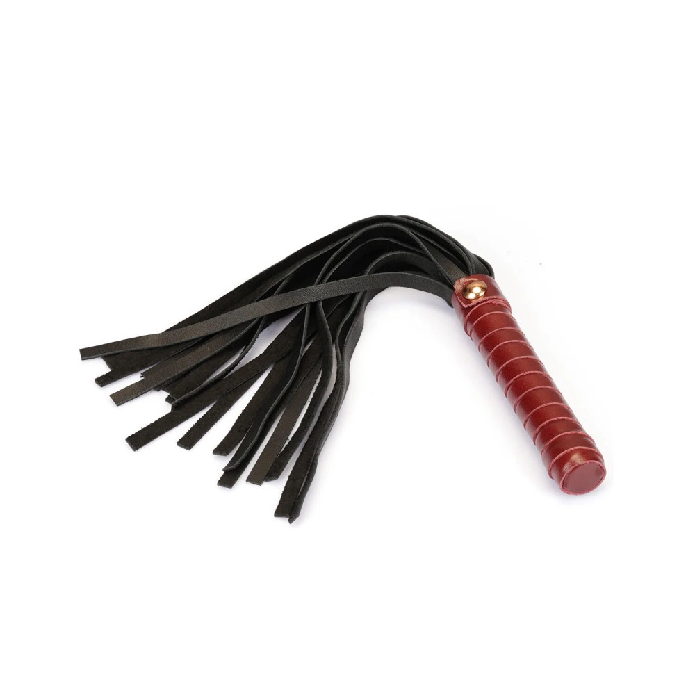 Плети, стеки, флоггеры, тиклеры - Флоггер Liebe Seele Wine Red Wine Red Mini Flogger