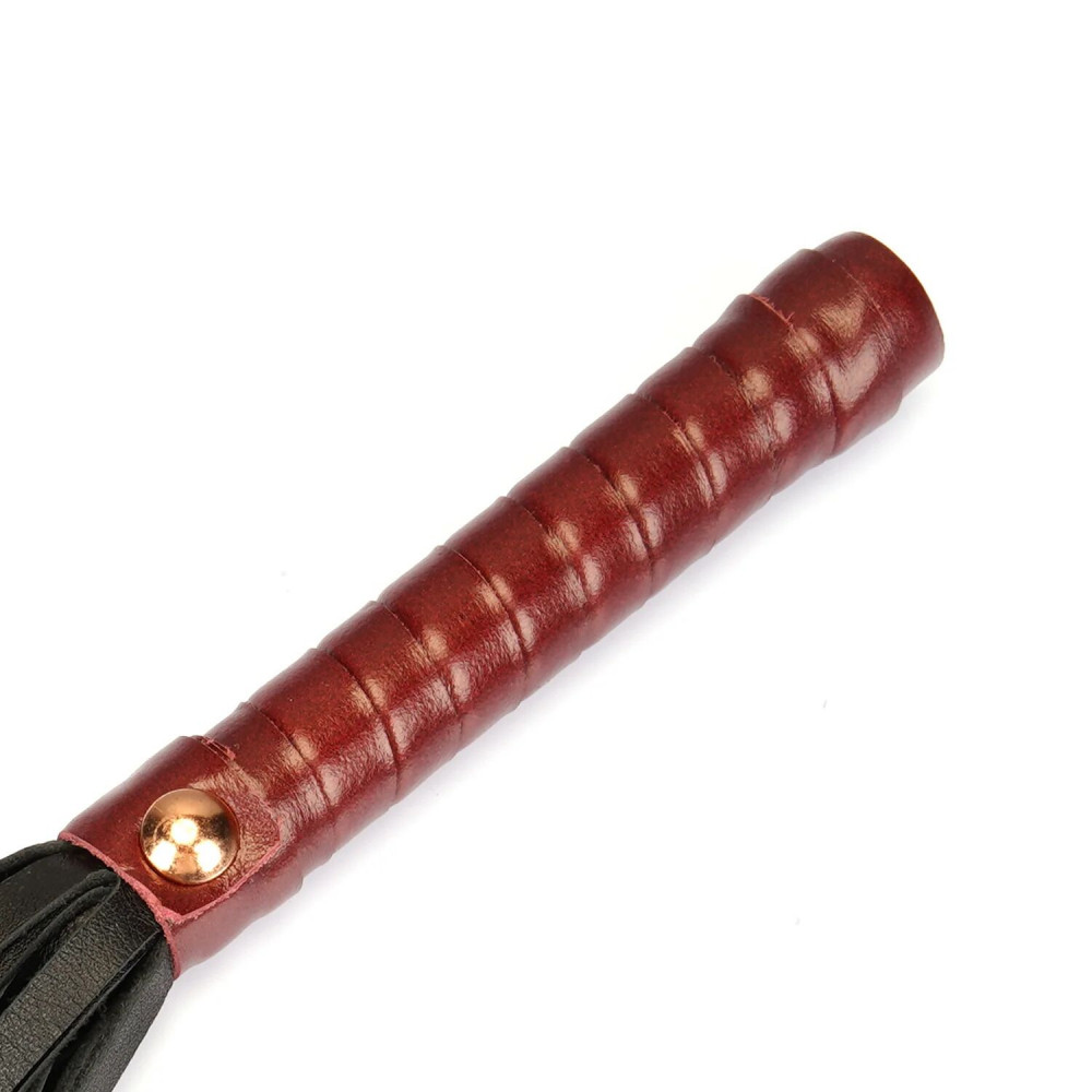 Плети, стеки, флоггеры, тиклеры - Флоггер Liebe Seele Wine Red Wine Red Mini Flogger 4