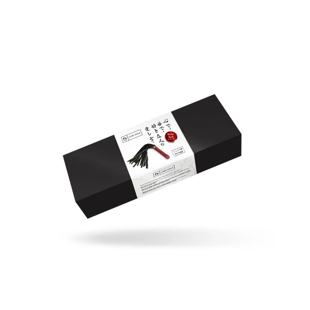Плети, стеки, флоггеры, тиклеры - Флоггер Liebe Seele Wine Red Wine Red Mini Flogger 1