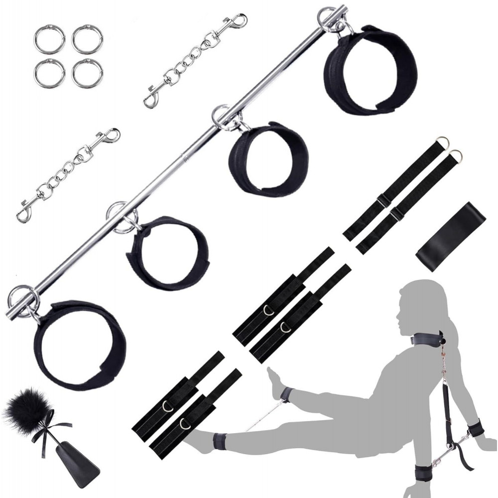 Анальные игрушки без вибрации - БДСМ-набор LOCKINK YEAHWOW Door Swing & Leg Spreader Bondage set