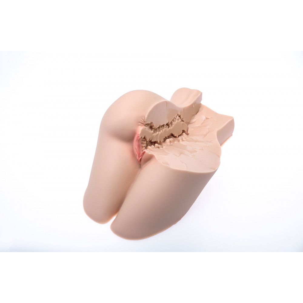 Мастурбатори без вібрації - Мастурбатор Naked Factory TRISHA A TYPE, гладенька вагіна + анус, дуже реалістичний 17