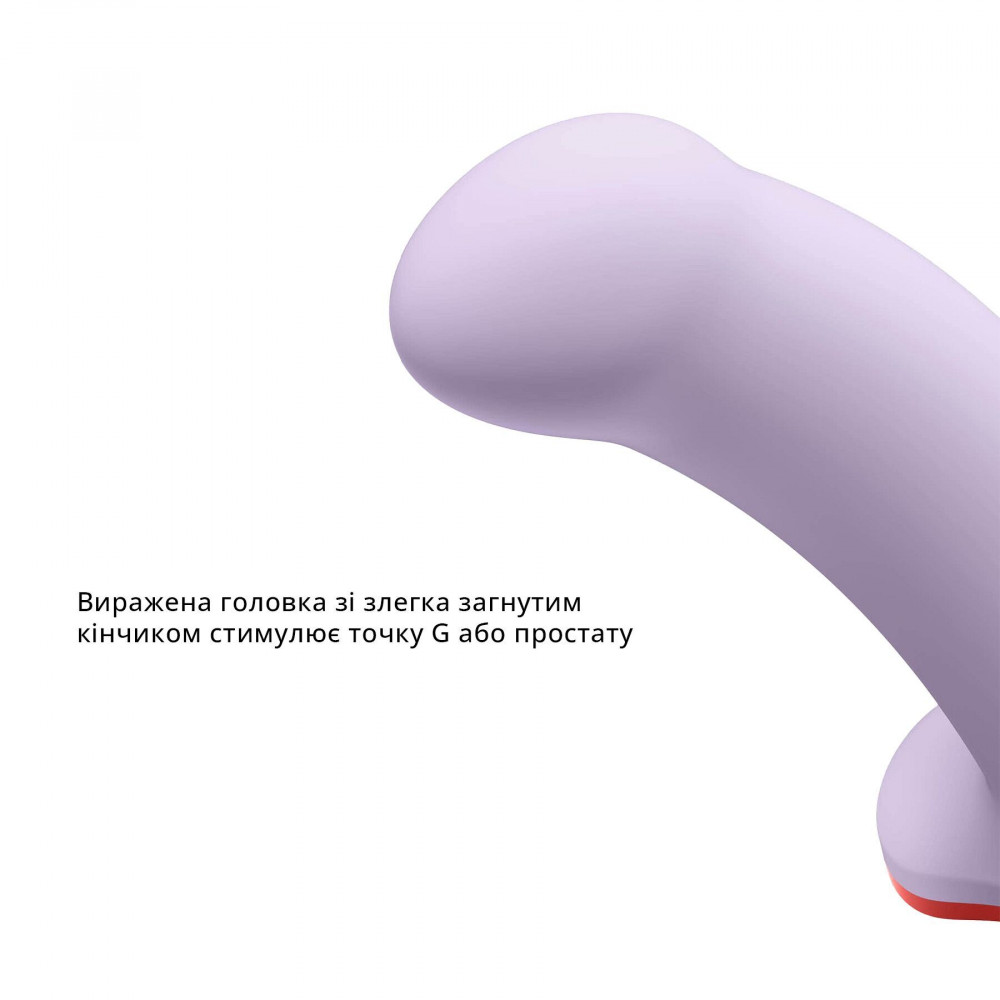 Фалоімітатор - Фалоімітатор Fun Factory AMOR Purple, довжина 14,6 см, діаметр 3,7 см, вигнутий 4