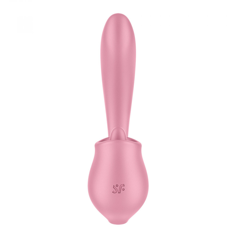 Вибратор-кролик - Вагинально-клиторальный вибратор Satisfyer Tongue Genius с язычком 2