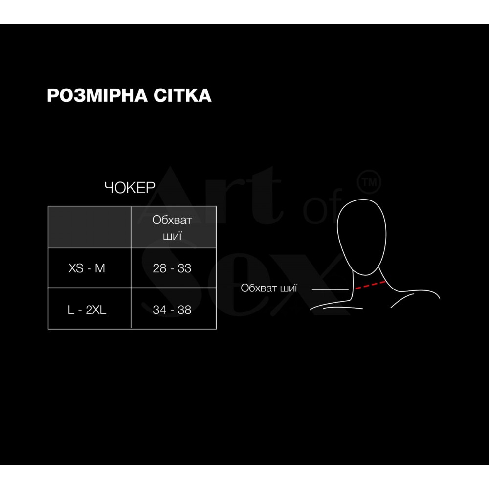  - Чокер-комір з шипами Art of Sex - Ariadne, екошкіра, колір білий, L-2XL 3