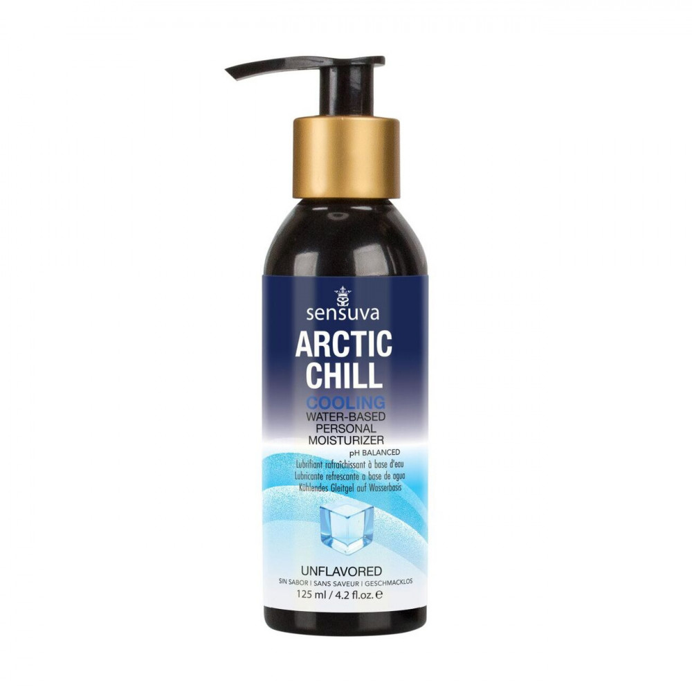 Змазки на водній основі - Лубрикант на водній основі Sensuva - Arctic Chill Cooling (125 мл), без гліцерину та парабенів