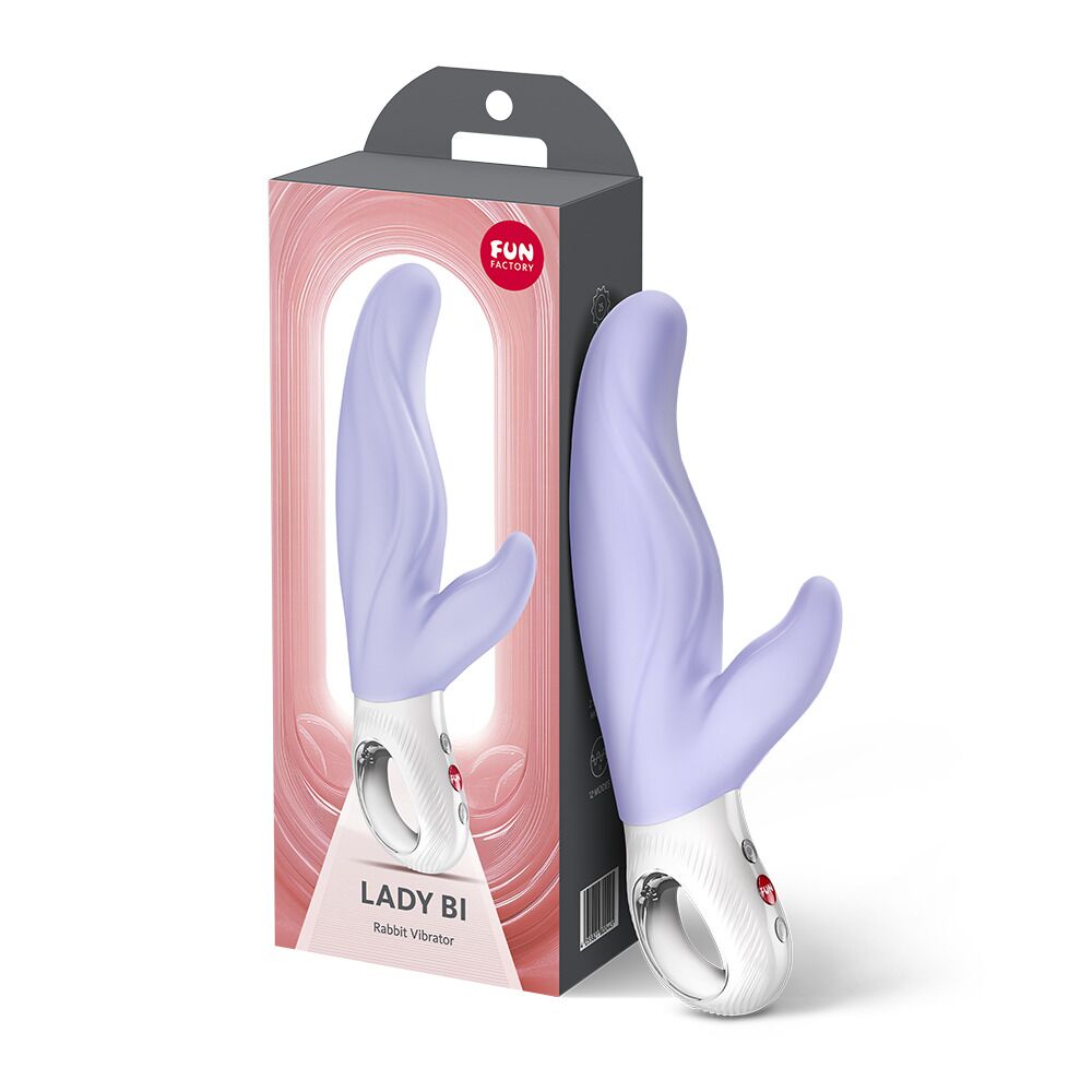 Вибратор-кролик - Вибратор-кролик для точки А Fun Factory LADY BI Purple, 2 мотора, 12 режимов 7