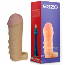 Удлиняющая насадка - презерватив EGZO Ciberskin ES002 ( 15 см х 3 см )