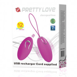 Виброяйцо с пультом ДУ Pretty Love - Jacqueline, BI-014362W-13