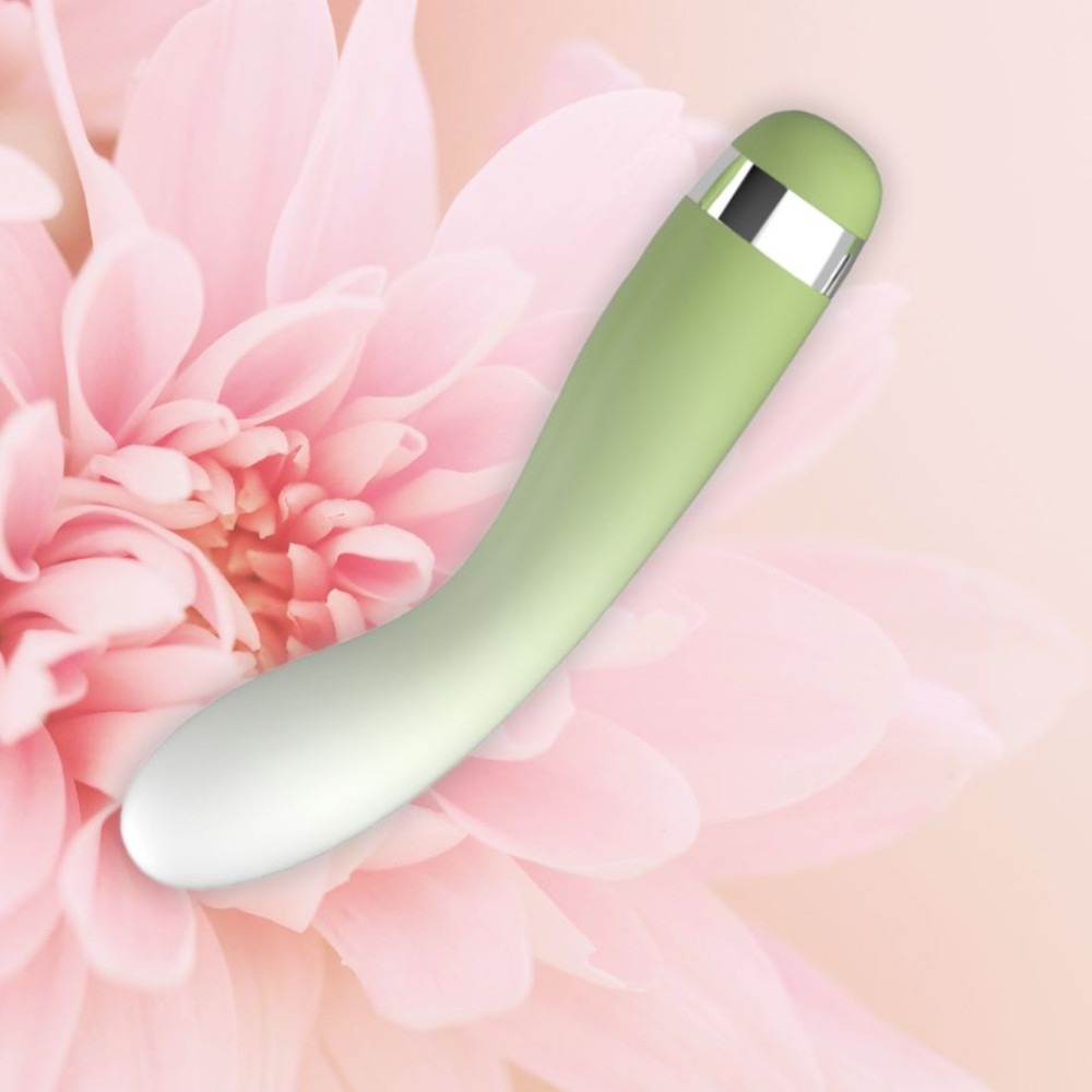 Різне - Вібратор із ультрагнучкою головкою Every Night Toys для точки G, зелений 3