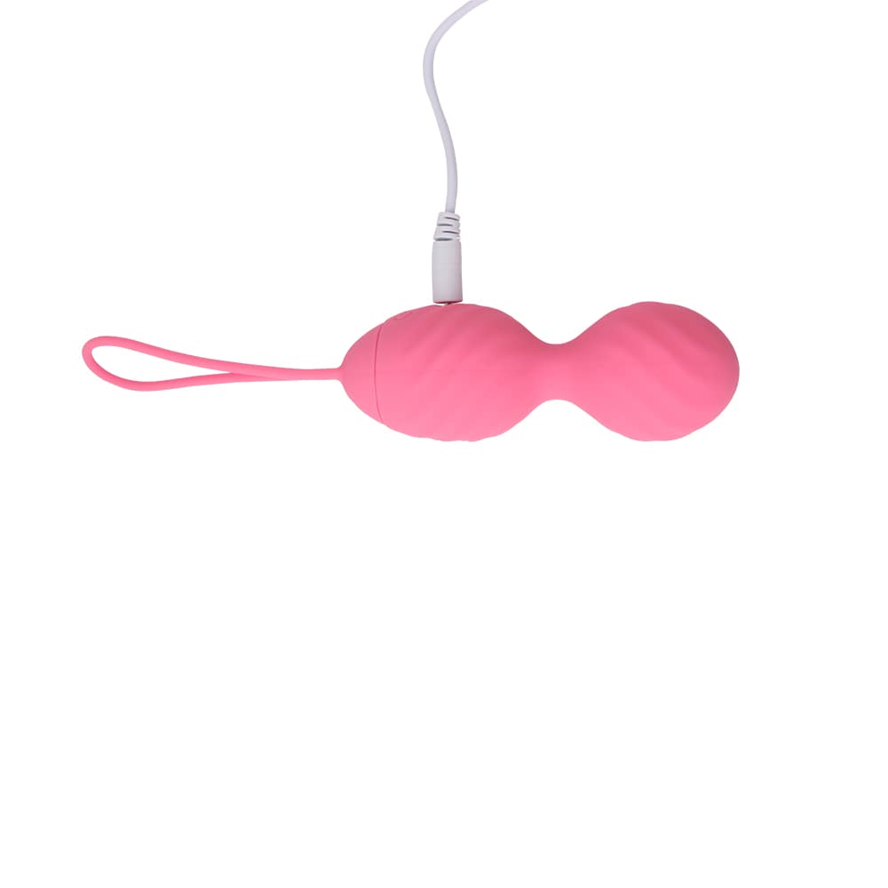 Вагинальные шарики - Виброяйцо с пультом управления Chisa Ridged Vibrating Bullet-Pink 1