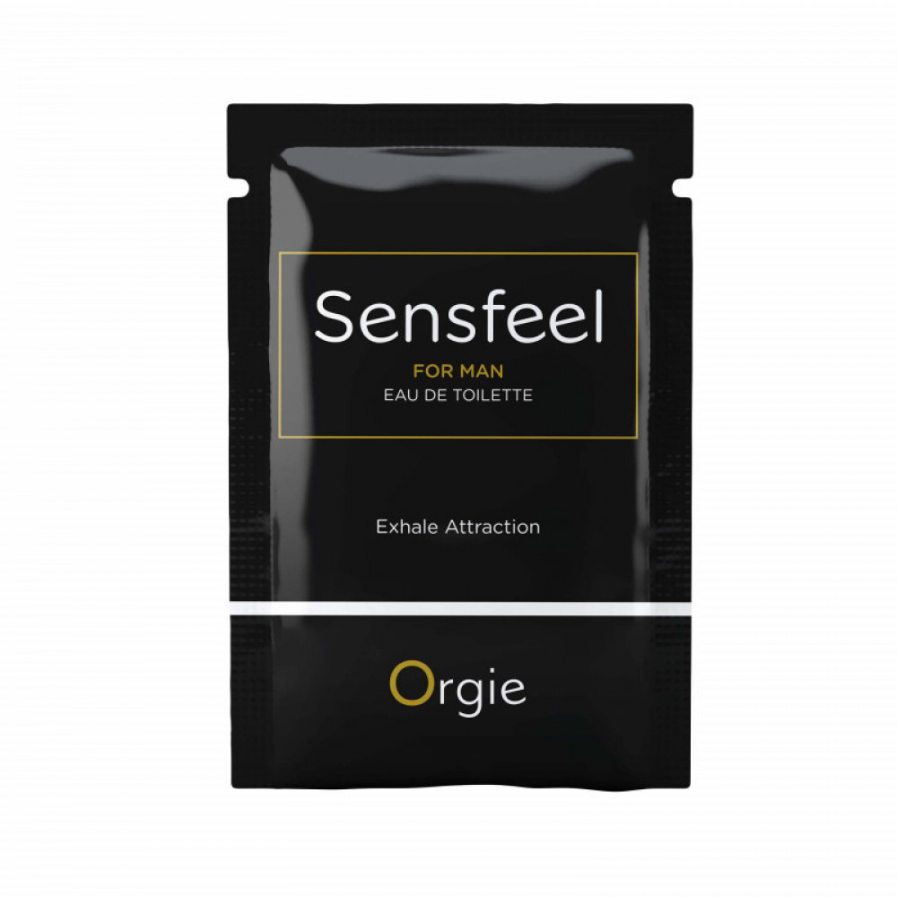 Лубриканти - САШЕТ Туалетна вода ДЛЯ ЧОЛОВІКІВ SENSFEEL + афродизіак, 1 мл ефективна феромон-технологія <span style=