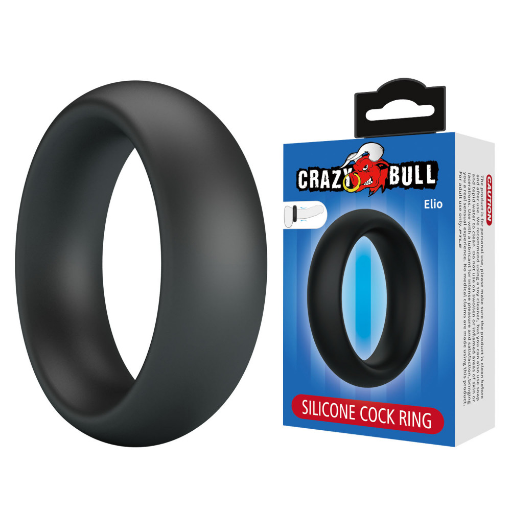  - Ерекційне кільце Crazy Bull - Elio Silicone Cock Ring, BI-210229
