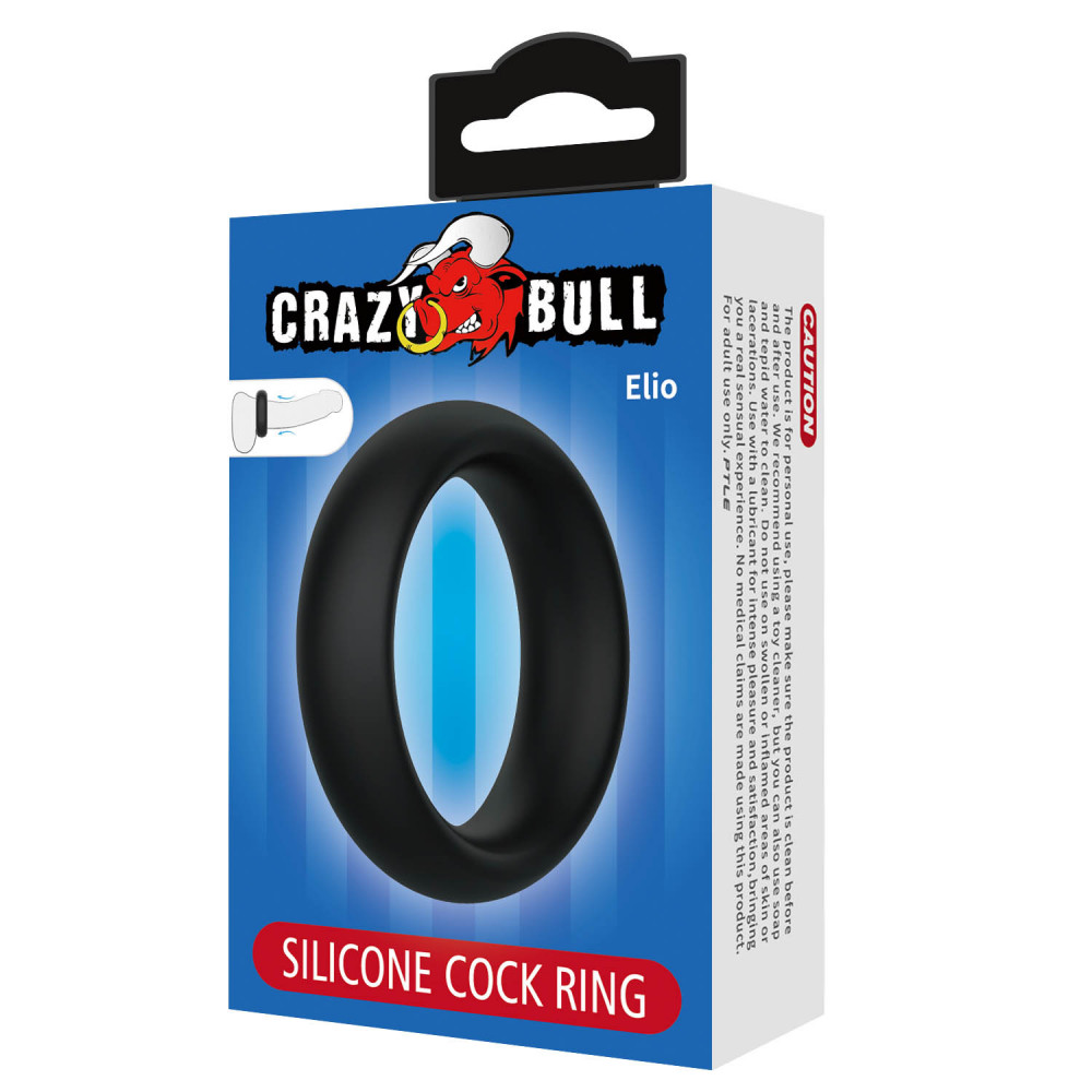  - Ерекційне кільце Crazy Bull - Elio Silicone Cock Ring, BI-210229 6
