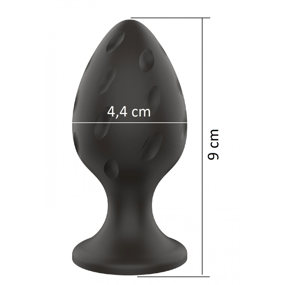 Анальные игрушки - Анальний силиконовый плаг Boss Series - Silicone Anal Plug L 4,4 cm, BS7800021 3