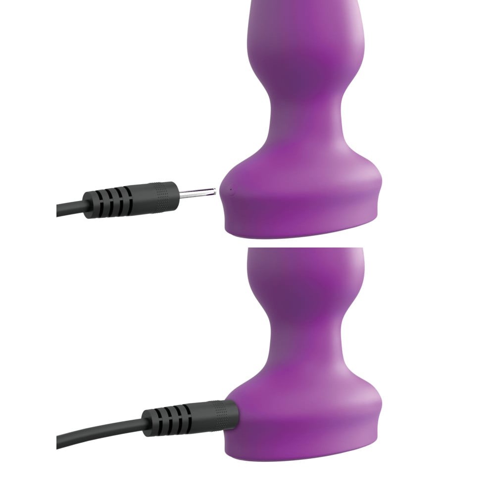 Анальные игрушки с вибрацией - Анальная пробка с вибрацией Pipedream 3Some Wall Banger Plug, фиолетовая 6