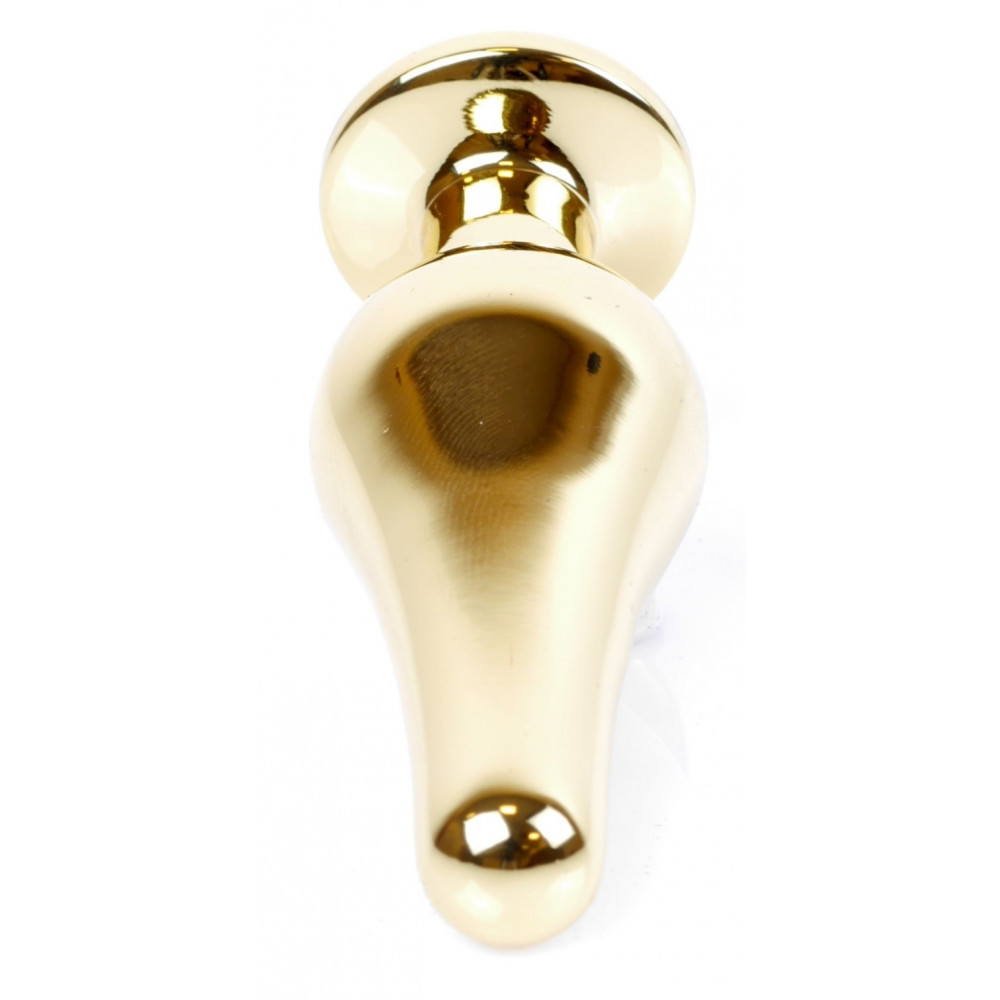 Анальная пробка - Анальная пробка Boss Series - Jewellery Gold BUTT PLUG Clear, BS6400066 5
