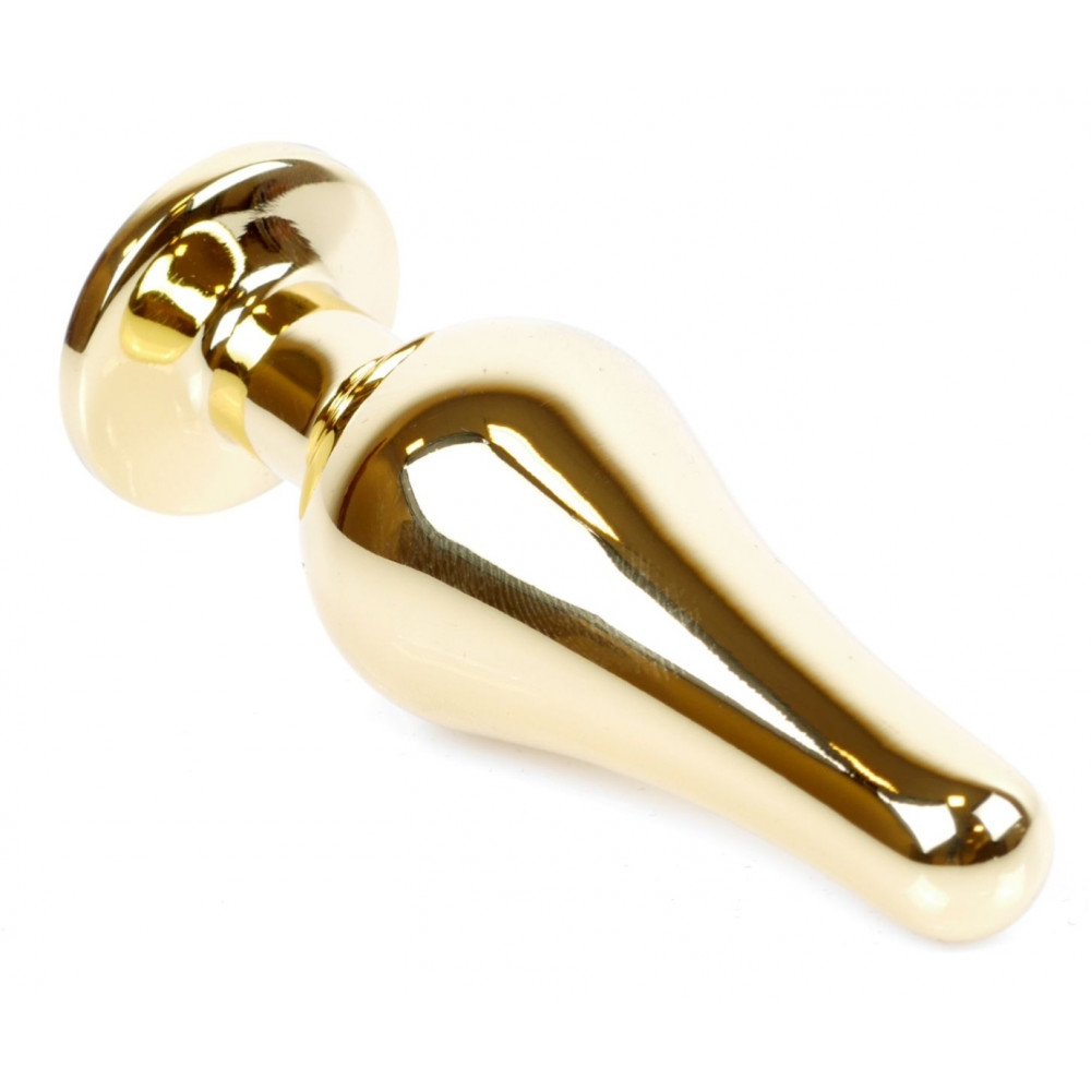 Анальная пробка - Анальная пробка Boss Series - Jewellery Gold BUTT PLUG Clear, BS6400066 6